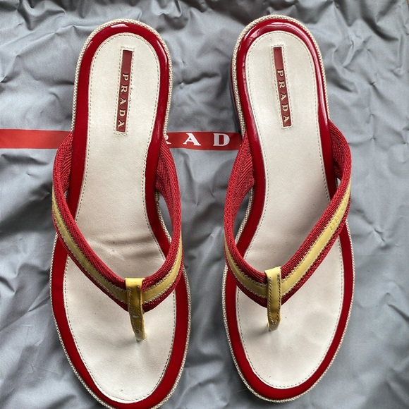 Prada chunky heel sandals - Picture 2 of 9